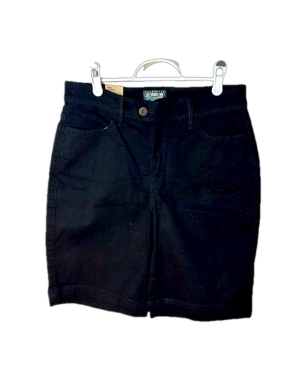 Levi's 512 Bermuda Black Jean shorts Size 10 NWT